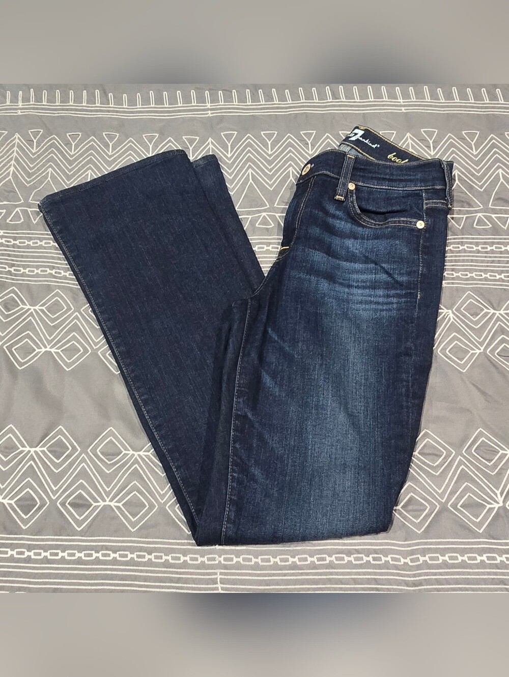 7 For All Mankind Women’s Boot Cut Jeans - Dark Indigo